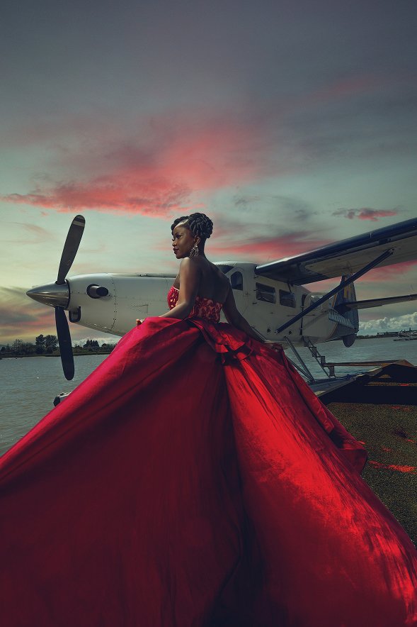 red dress girl